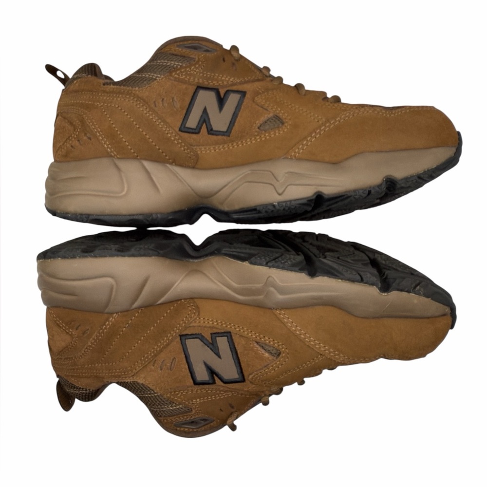 New Balance Men’s 608 Classic Trainer Sneakers Brown Suede 9.5 - Picture 3 of 6